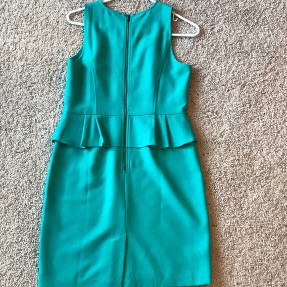 Loft teal work professional dress. Size 6 petite. - Picture 4 of 5